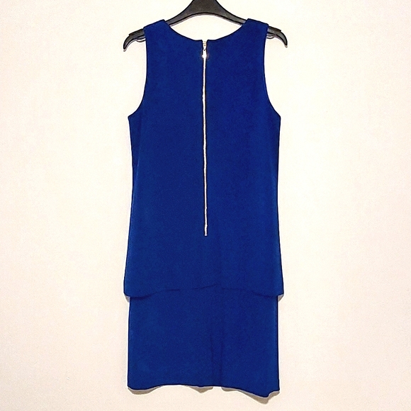 Joseph Ribkoff Women's Royal Blue Lightweight Layered Sheath Dress NWOT Size 8 - Picture 9 of 13